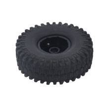 4 piezas de neumático de goma para RC 120 mm 4.7 in x 42 mm 1.7 in negro