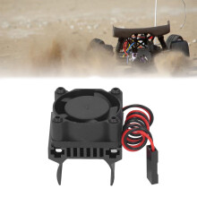 1/18 RC Auto Motor Kühlkörper mit Ventilator, Schwarz, verbessert die Kühlleistung