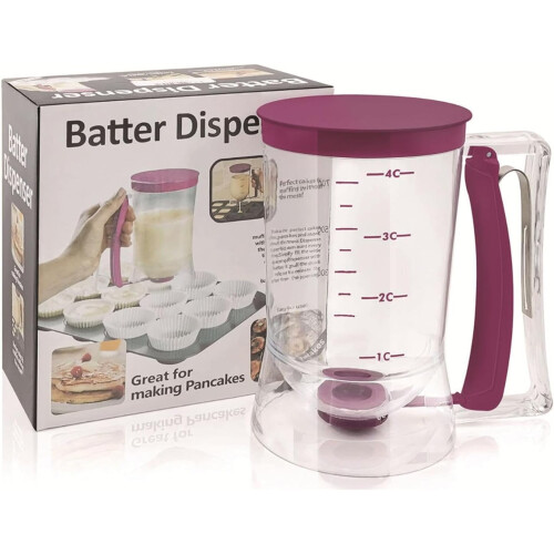 Precision Dough Dispenser with Measuring Label for Waffles, Pancakes 1