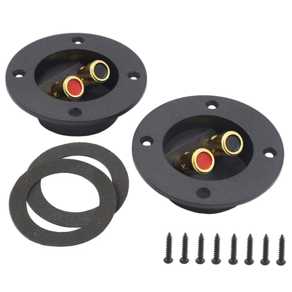Car Audio Speaker Box Terminal Cup 2Piece Goldplated Quickconnect Wire Spade Terminal For Car Subwoofer Systems 9347817296716