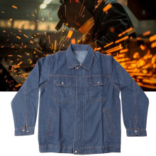 Chemise de travail industrielle à manches longues XXL 180 Bleu, en coton, résistante