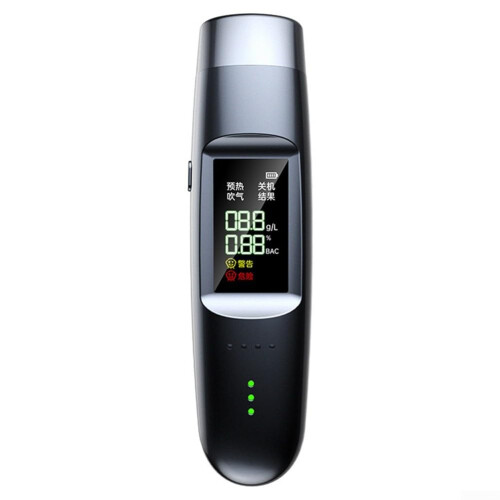 Compact Breathalyzer, PocketSized Portable Device With LED Indicators, UserFriendly Interface, Immediate BAC Readout