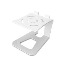 Aluminum Alloy Desktop Speakers Stand Speaker Holder Hollow Design White Cotton Covered Panel Protection