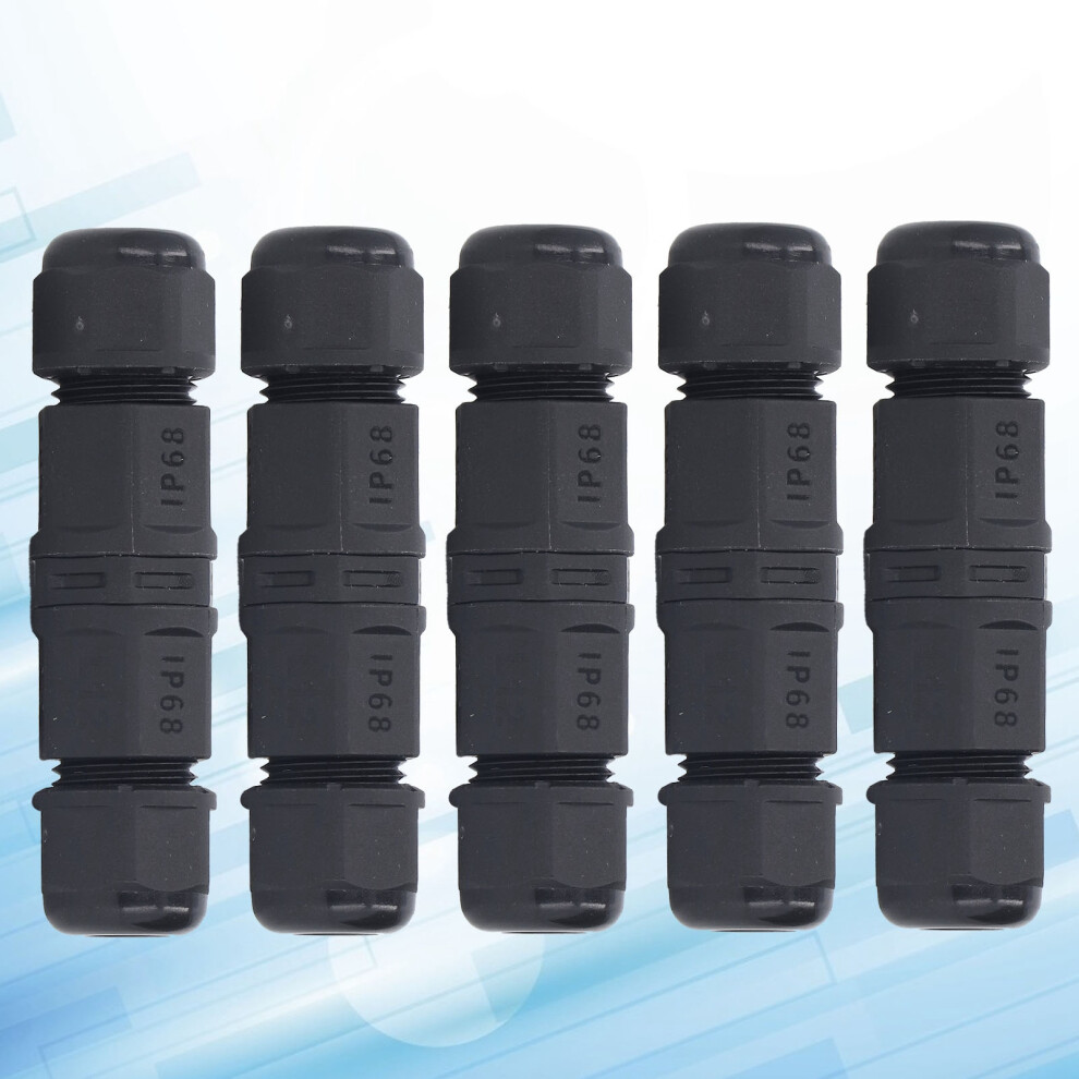 5 Pcs Ip68 Waterproof Cable Connectors 380V 16A For Industrial Equipment 3721374244056