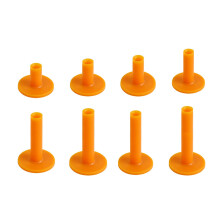 Golf Tees 8 Pack With Holder For Practice Mat Driving Range Training Indoor Outdoor Rubber Tees Yellow