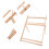 Einstellbare Webrahmen Massivholz Decke Schal DIY 8