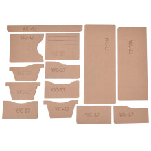 YJC-17 Brieftasche Muster Vorlage Transparent