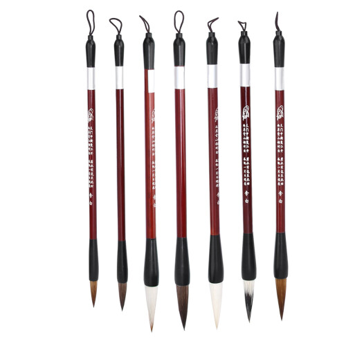 7-teiliges Kalligraphie-Pinsel-Set mit Wieselhaar 2