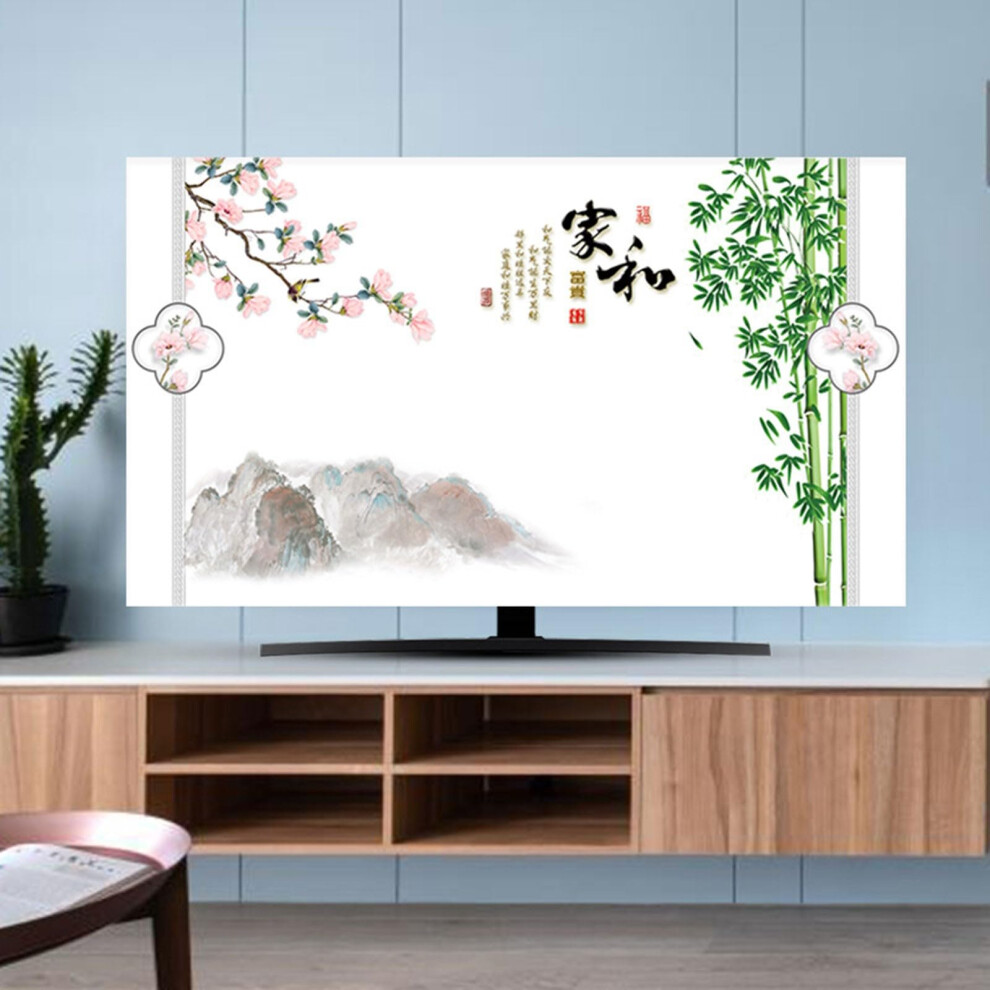 Tv Cover Landscape Painting Chinese Pattern 3280 Inch Universal Elastic Dust Cover Stretchable Screen Protector Color24 9426802676297