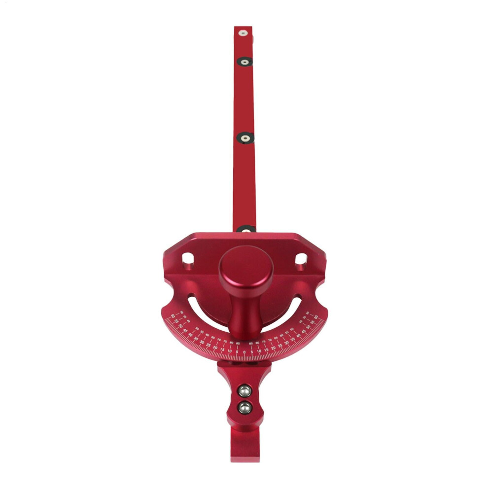 Precision Miter Gauge Aluminum Alloy Table Saw Ergonomic Fence, Alignment Gauge, Router Red 9426802676617