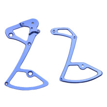 Rear Derailleur Inner Plate Aluminum Alloy For Bicycle Cage Guide Wheel Holder Blue