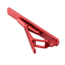 Elegant Red Steel Tie Clip for Wedding & Business, 59*7*3mm