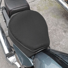TPE Motorcycle Seat Cushion 38x36x5cm Shock Absorbing Sun Block Cooling