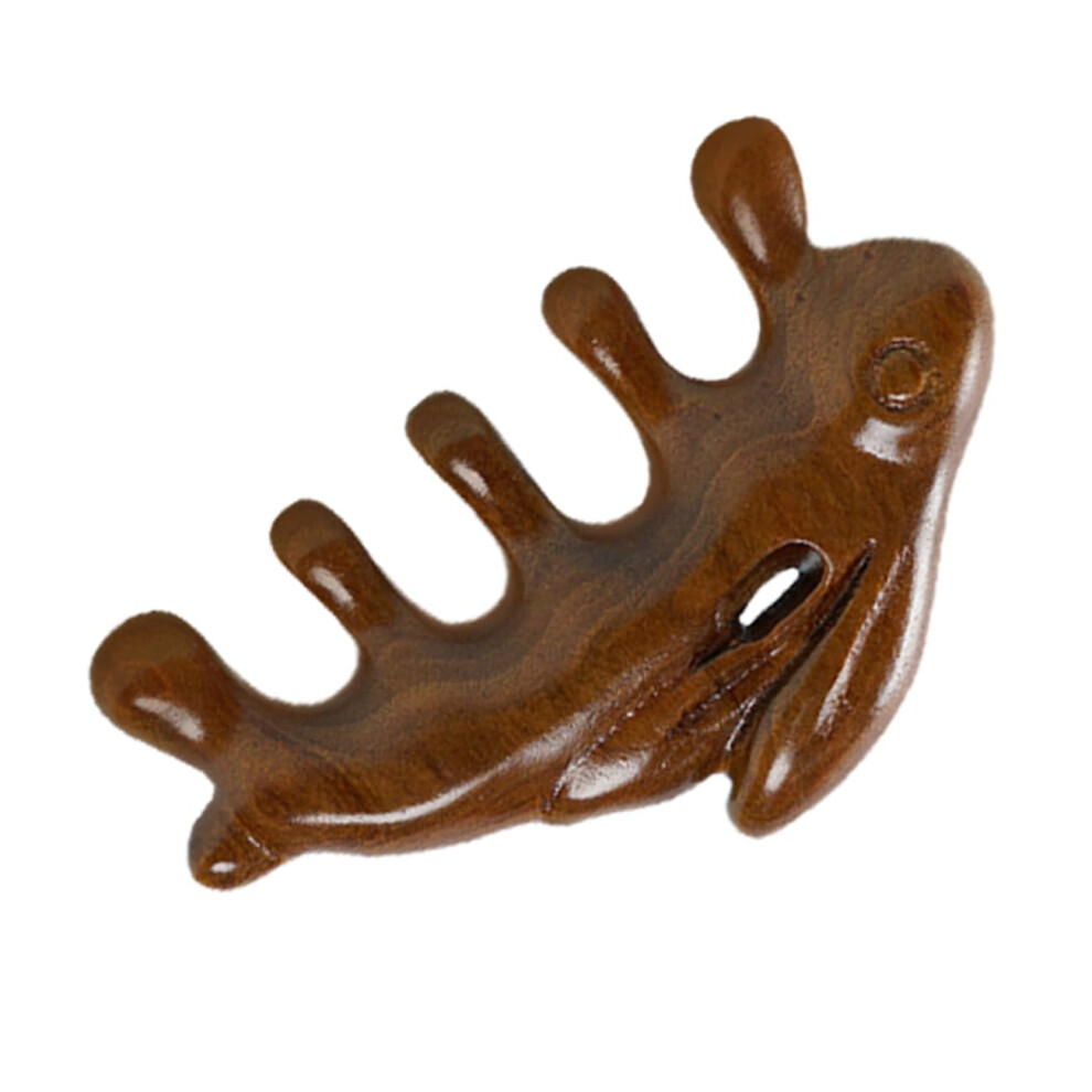 Unisex Wooden Scalp Massager Comb Sandalwood Head Brush For Relaxation And Hair Care Ergonomic Grip