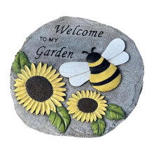 Bee Design Garden Stepping Stones Resin Decorative Pathway for Lawn Landscaping and Patio