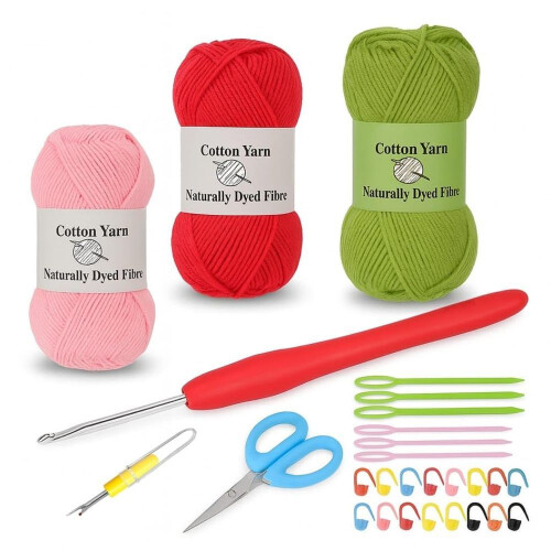 Leafloom Crochet Kit 01 With Threads, Hook & Accessories