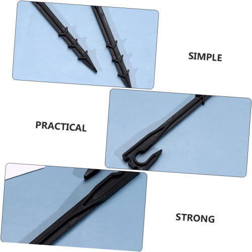 20pcs Garden Irrigation Stakes PP Plastic Fixed Rod Pegs for Secure Drip System Installation 1