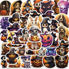 Lustige Graffiti-Halloween-Aufkleber, wasserfeste Vinyl-Aufkleber für Partyartikel, hochwertiges Vinylmaterial, perfekt zum Dekorieren von Wänden,