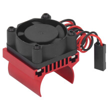 RC 1/18 Aluminium Kühlventilator für Traxxas Auto, Rot, DC 5V