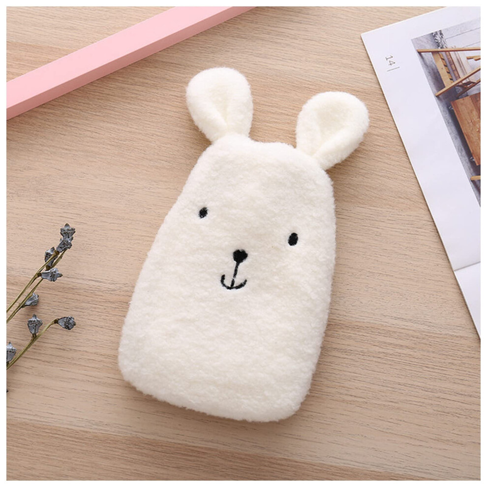 Hot Water Bottle Size 4 350ml Winter Portable Hand Warmer With Cartoon Soft Cozy Cover Reusable Kawaii