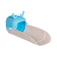 Sink Faucet Extender DeerShaped Blue Universal Fit Spout Extension For Kids Sink And Bathroom Faucets Plastic