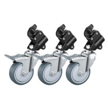 Photography Light Stand Caster Wheel 360 Degree Rotation For Studio And Outdoor Use Durability And Easy To Move Video Production Light Stand Casters