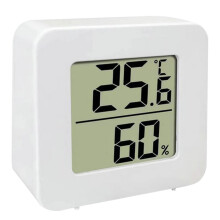 Humidity Meter, Room Temperature Reader, Small Electronic Gauge LCD Display for Greenhouse RV Garage Attic Classroom Home Warehouse Chicken Coop