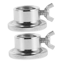 2pcs Slip Barbell Collar Nut Steel Dumbbell Rod Nut Fitness Equipment Fixing for Weightlifting Stability and Safety
