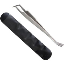 Silver 2 in 1 Tick Removal Tool for Pets, Stainless Steel Professional Tick Tweezers