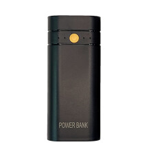 BatteryChargerCase Portable Box With 2.1A 5V Input and Output 2x18650 Battery Case Black or White Box