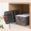 Foldable Cationic Clothes Bin Gray 18.5x11x7.9 in 4