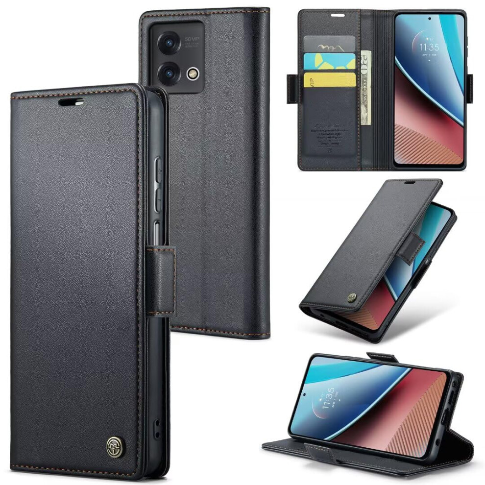 Wallet With Card Holder Kickstand Pu Leather Flip Case For Iphone 16 Pro Max Black 9382693008176