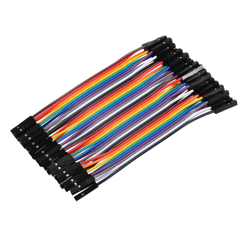 40 Pin Female To Female Breadboard Jumper Wires 2.54Mm Pitch Ribbon Cable 10Cm For Electronics 9426802679717