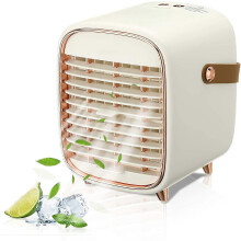 (As show, One size) Sunrain Portable Air Conditioner, Air Cooler with 3 Speeds, Cooling fan with Atomization & Spray t