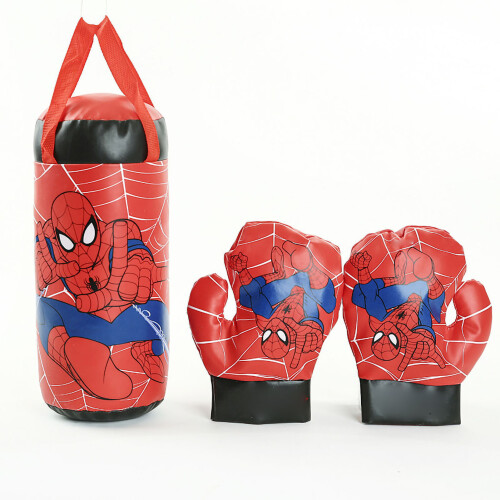 Stoßfeste Kinder-Boxhandschuhe, Spider-Man-Design, Kunststoff-PVC 1