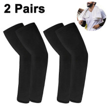 (As show, One size) Sunrain 2 pairs Cooling Arm Sleeves compatible with Men & Women, UV Protective UPF 50, Tat