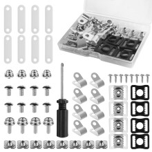 Hockey Helmet Kit 57Piece Replacement Parts For Hockey Baseball Softball Helmets RClips Gaskets Nuts Screws Screwdriver