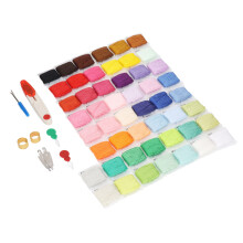 50 Colors Cotton Embroidery Thread Set for Cross Stitch & Bracelets