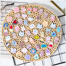 57 Pcs Cartoon Acrylic Pins Set, Cute Brooch Pins for Clothes Hat Bag Decoration