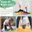 5Panel Folding Gymnastics Mat with Carrying Handles 195x75x2.8 5