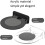 Wall Mount Speaker Stand For HomePod, Lightweight Acrylic, ScratchProof Base, Black 4