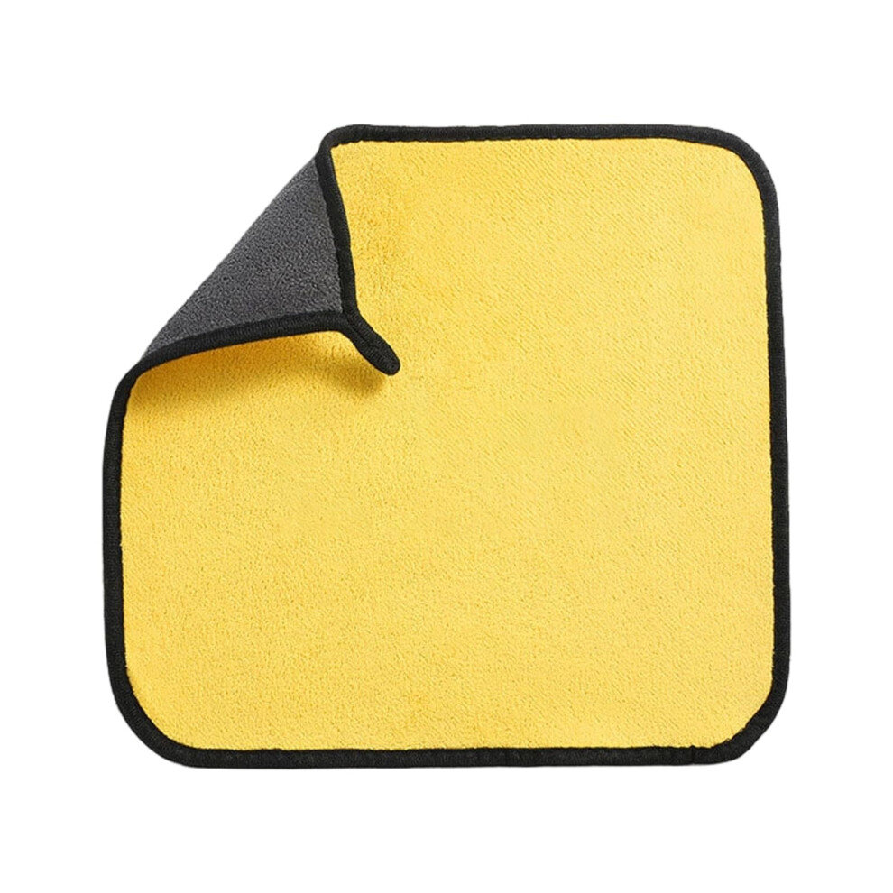 Thick Microfiber Car Drying Towel 25X25cm Rapid Absorption Streak Auto Detailing Cloth 9347817302998