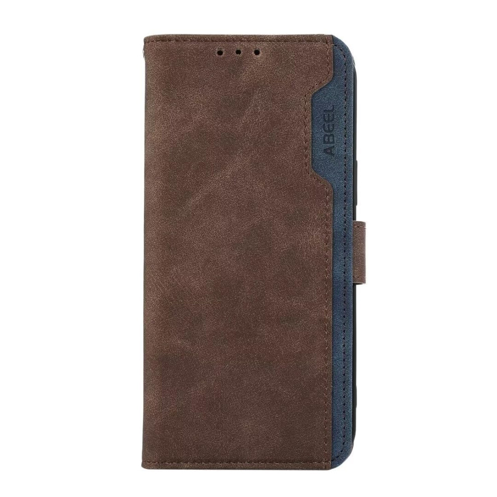 Wallet Case For Samsung Galaxy Xcover5 Faux Leather Rfid Blocking Flip Case Card Slots Kickstand Folio Cover Brown 9189345403880