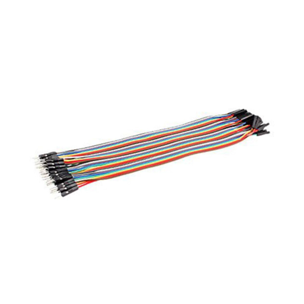 40Pin 30Cm Male To Female Breadboard Jumper Wires Ribbon Cable Prototyping Electronics 9189345404061