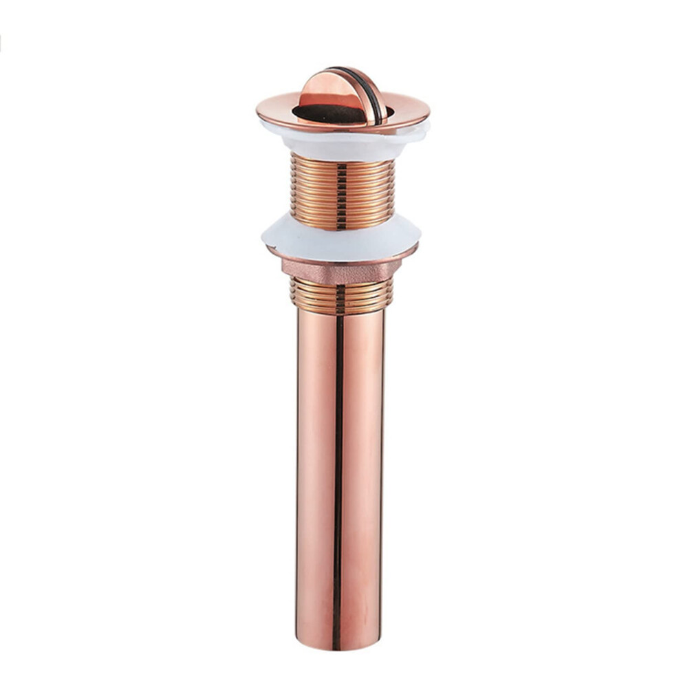 Sink Drain With Overflow, Brass, Pop Up Drain, Bronze Bathroom Sink Drain 9189345404122