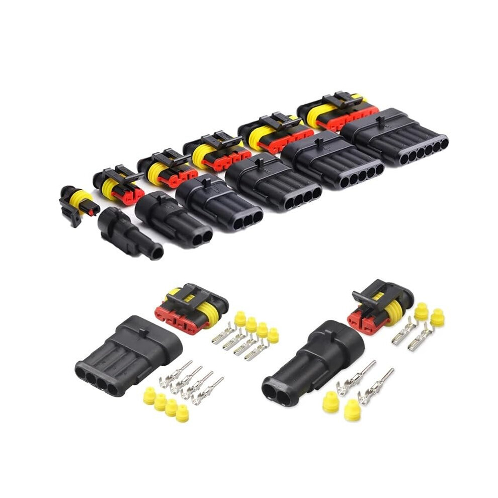 Automotive Waterproof Wire Connector 3 Pin Car Electrical Plug Durable Sealed Set For Hid Truck 9189345404160