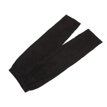 Women Wide Straight Leg Ice Silk High Waist Trousers — Free Size Black