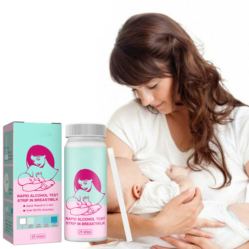 Breast Milk Alcohol Test Strips 25 Ct - Quick 2-Min Results 1