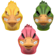 Enten Gesichtsbedeckung aus Latex 2022 Lustige Cartoon-Tierkopfmaske für Halloween & Geschenke