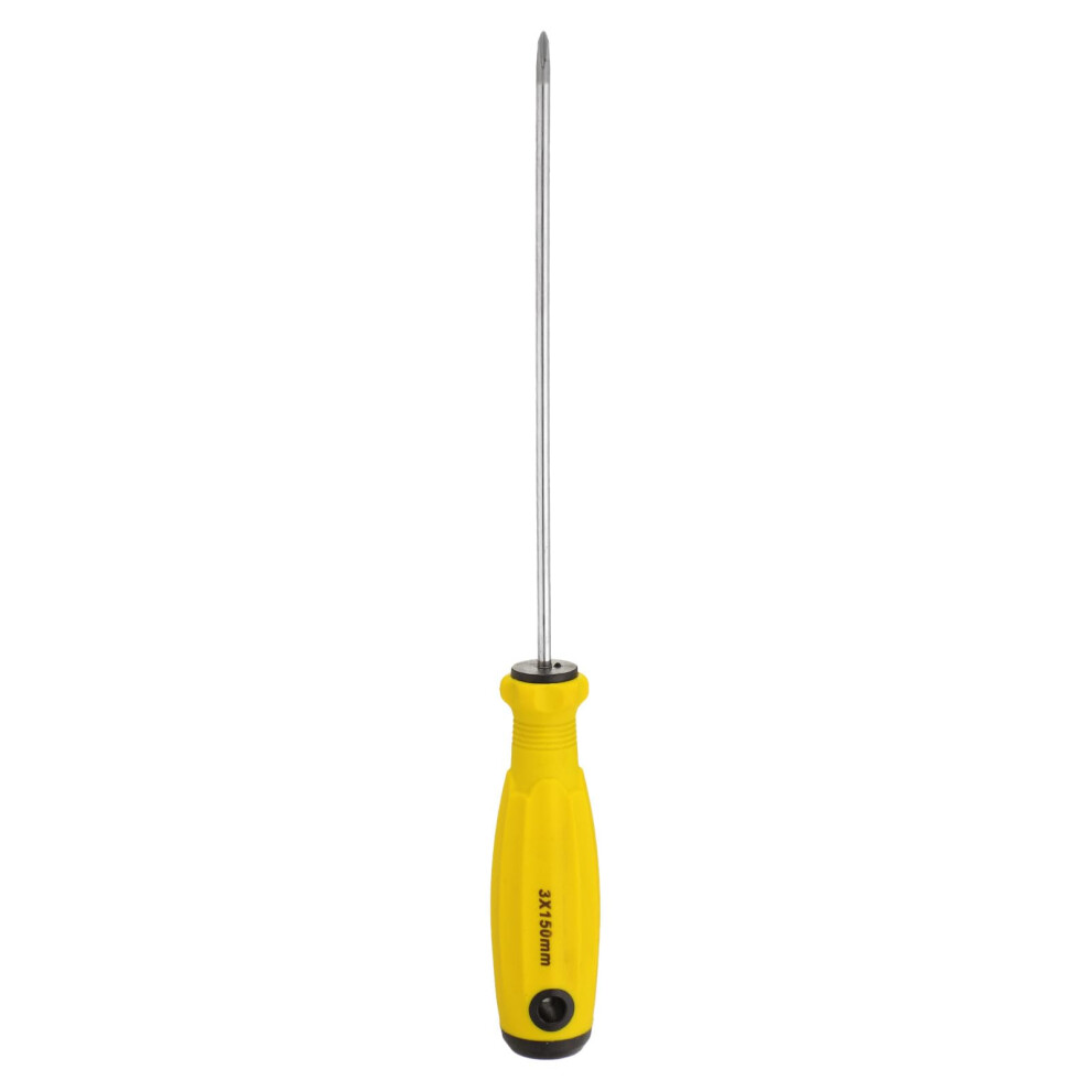 Ph0 Phillips Screwdriver 0 9.3' Magnetic Screwdrivers 5.9' Crv With Ergonomic Handle For Diy Repairing, Yellow 9382693881113